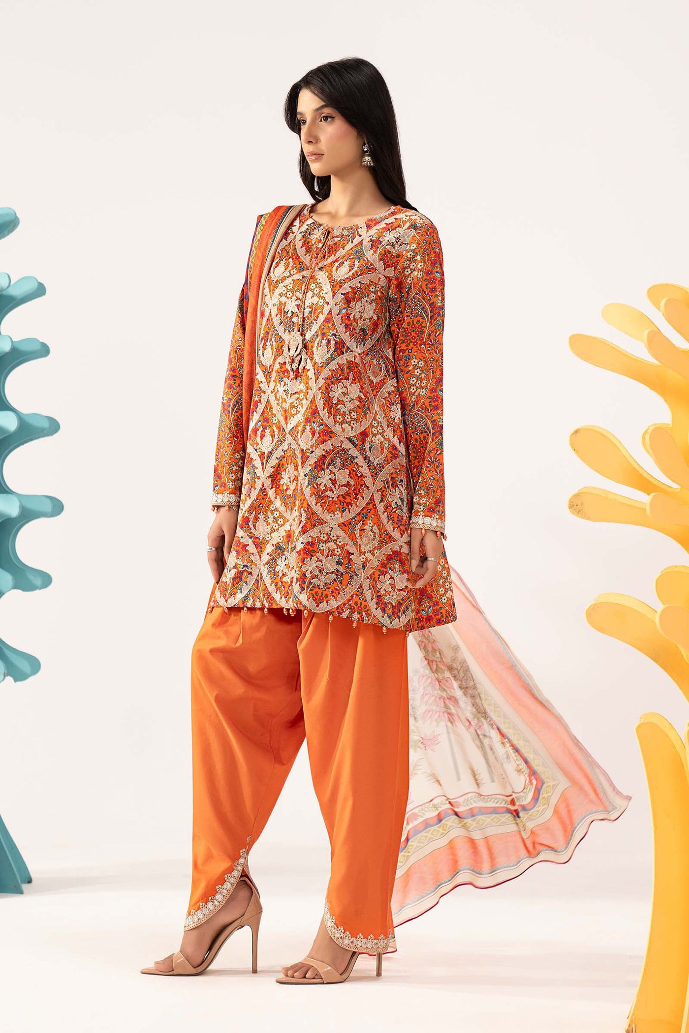 3 Piece Embroidered Lawn Suit