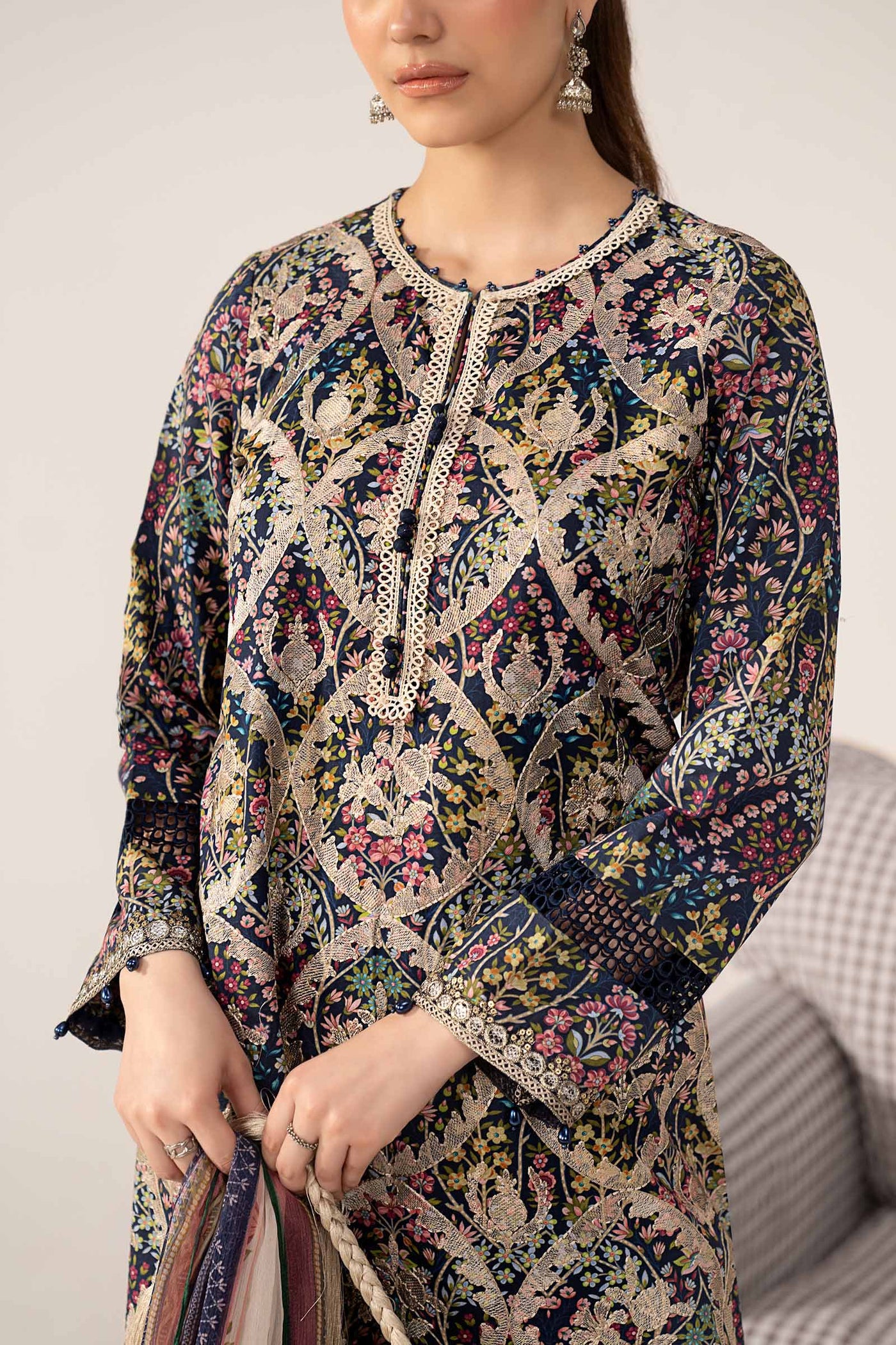 3 Piece Embroidered Lawn Suit