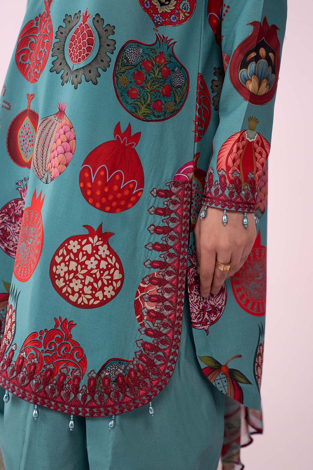 3 Piece Embroidered Lawn Suit - MS2903B-SML-00B