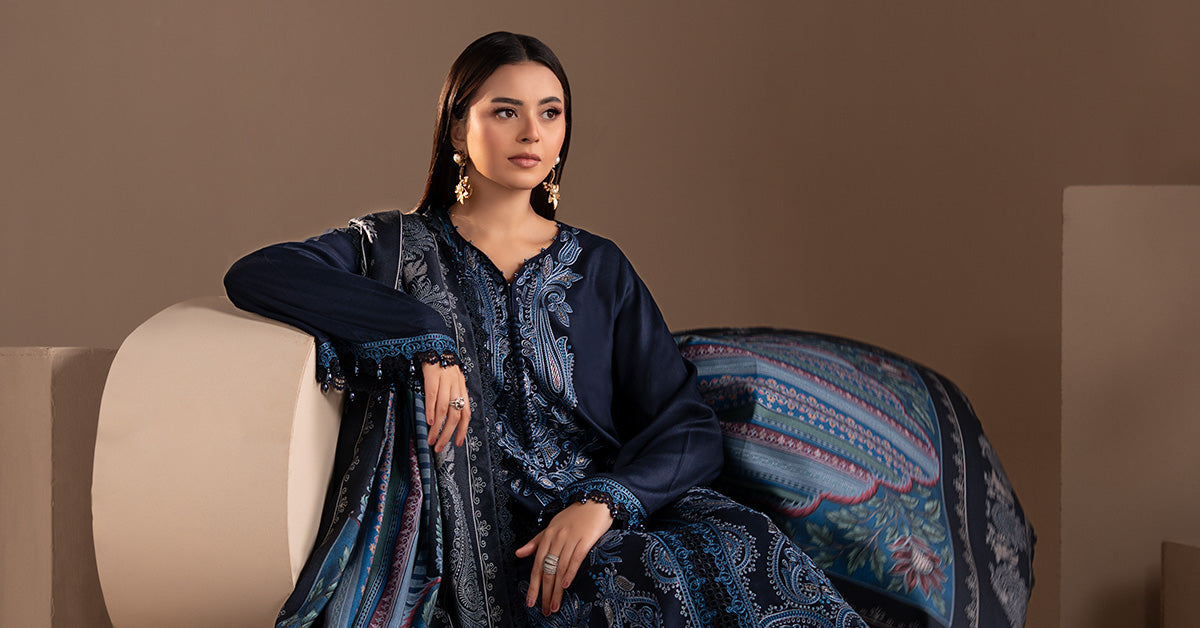Embroidered Lace Fabric (1Pc)