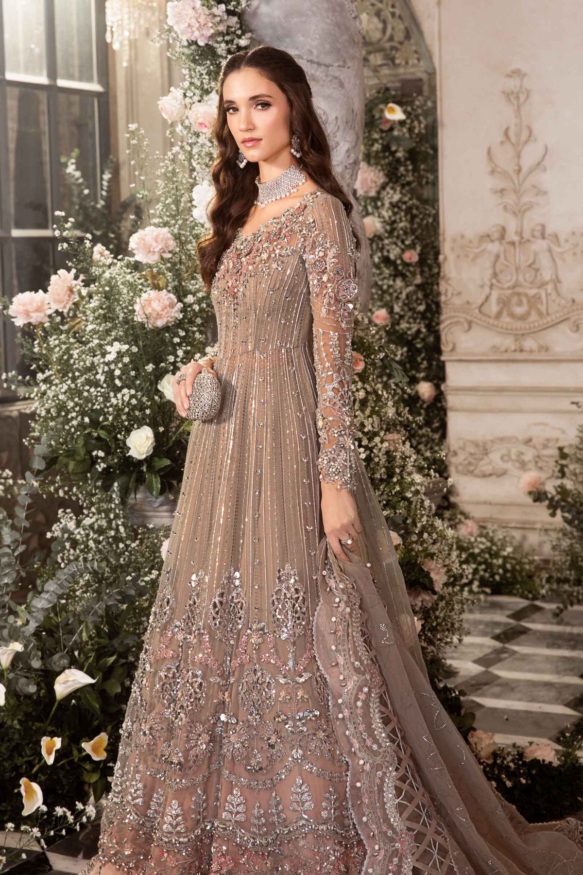 Unstitched Mbroidered | Grey BD-2703