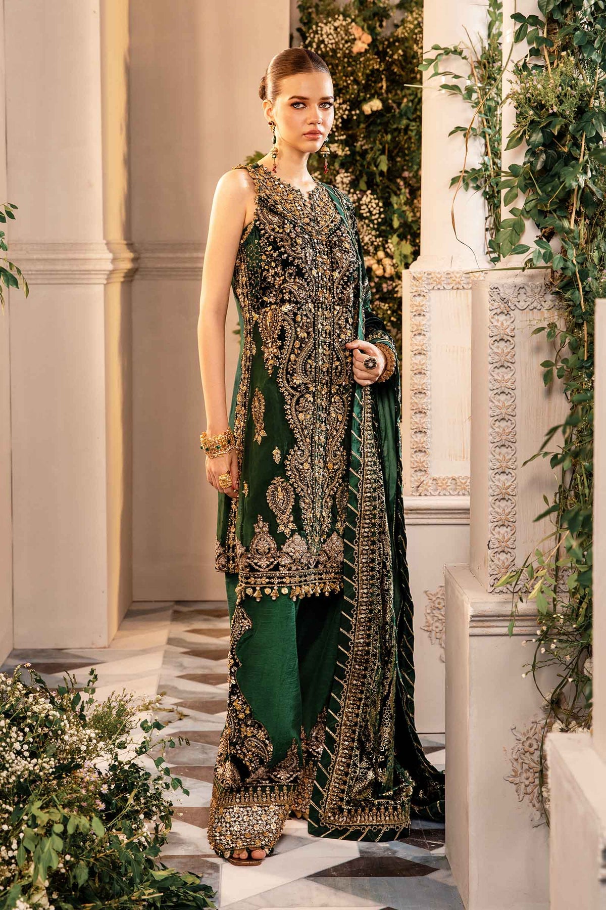 BD-2904 Emerald Green Style | Made by MAIRAZ