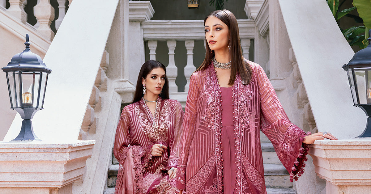 3 Piece Unstitched Embroidered Organza Suit