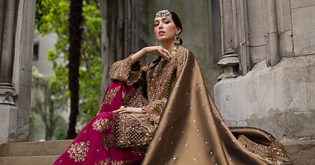 3 Piece Unstitched Embroidered Raw Silk Suit