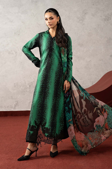 3 Piece Embroidered Linen Suit