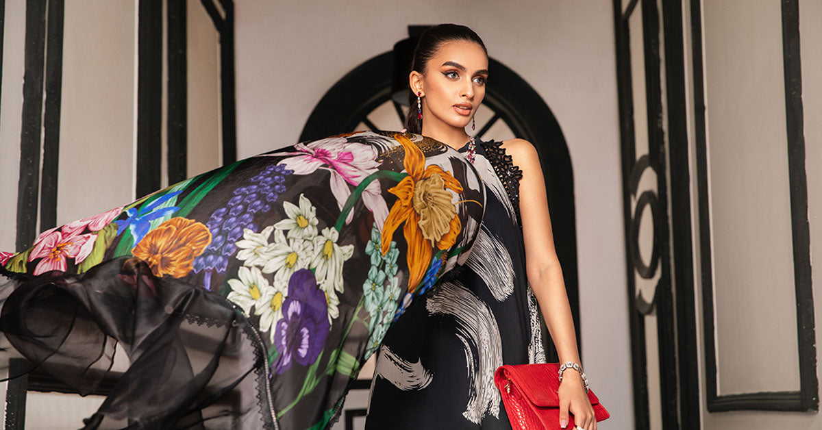 3 Piece Unstitched Printed Suit | Mpt-2205-A