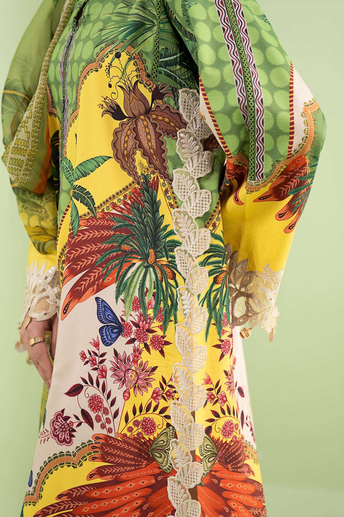 3 Piece Embroidered Lawn Suit - MS2905B-SML-00B