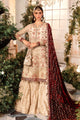 3 Piece Unstitched Embroidered Organza Suit