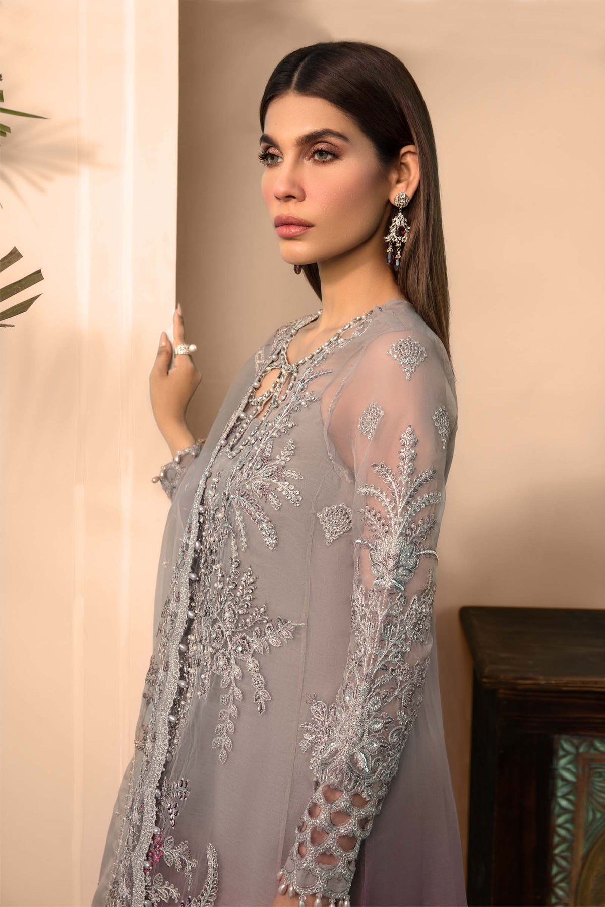 Unstitched MBROIDERED - Plum BD-2605