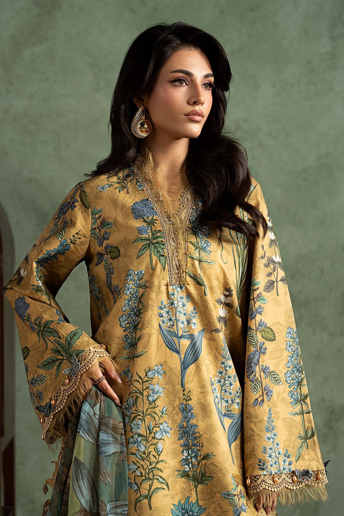 3 Piece Embroidered Cambric Suit