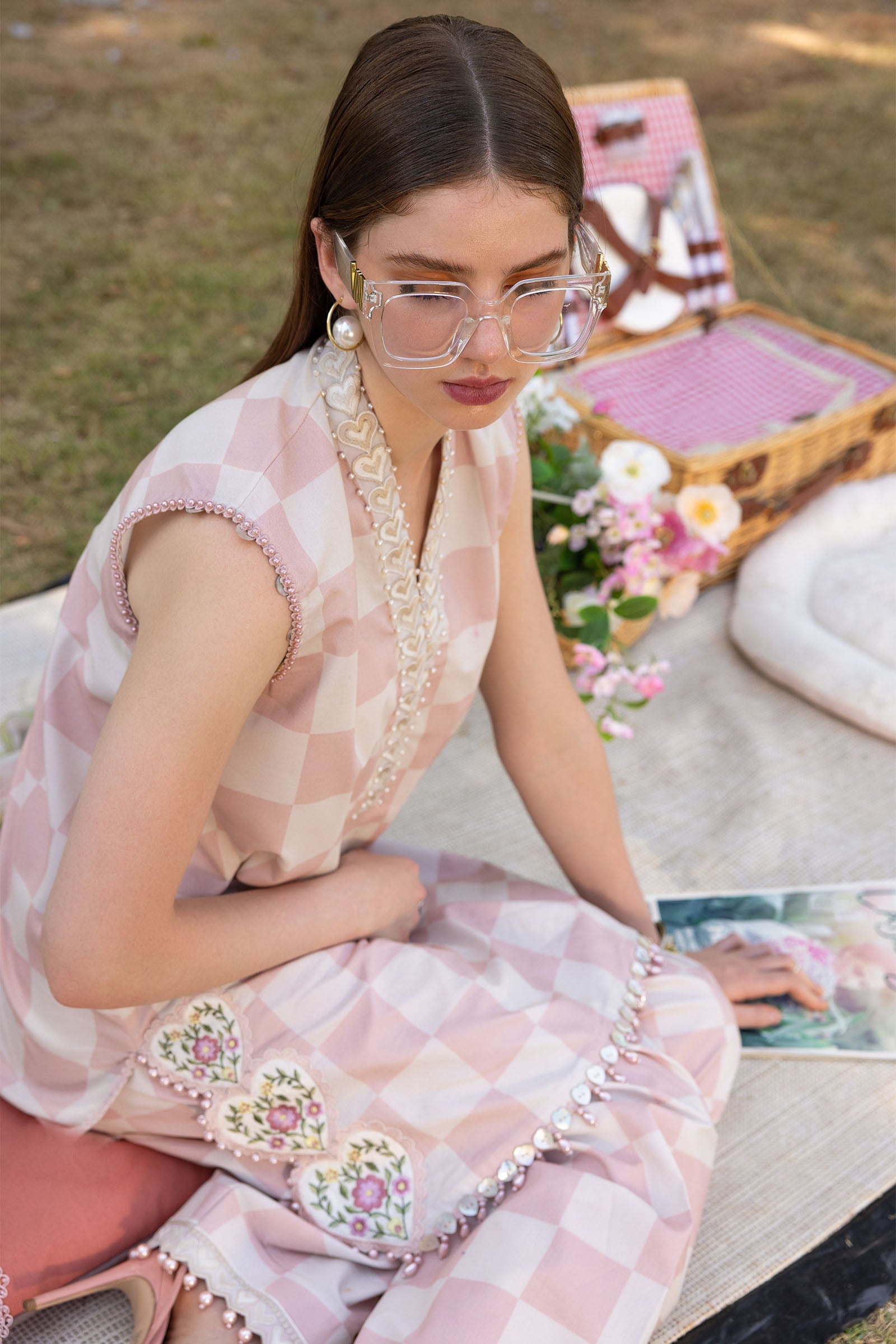 3 Piece Unstitched Embroidered Lawn Suit