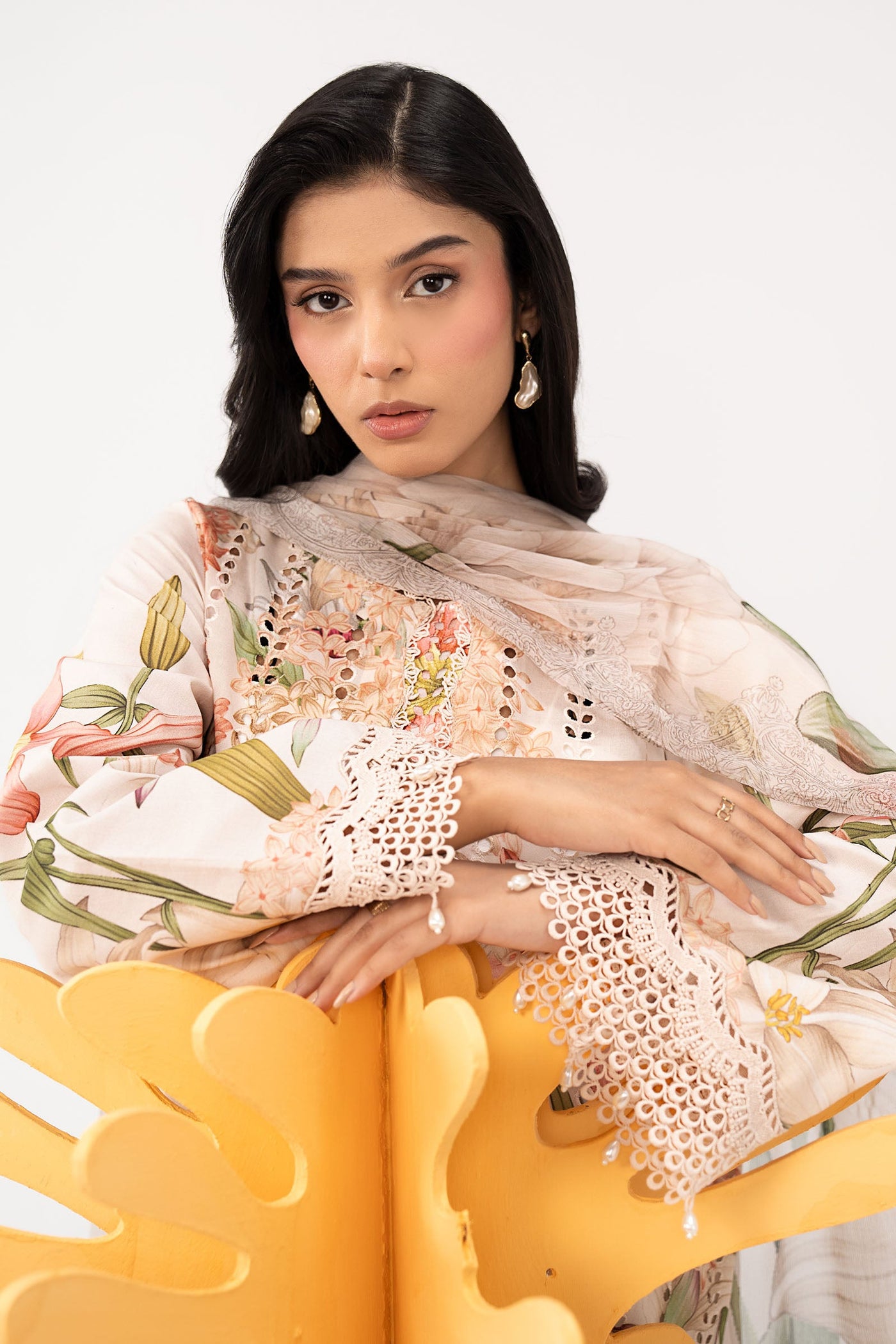 3 Piece Embroidered Lawn Suit