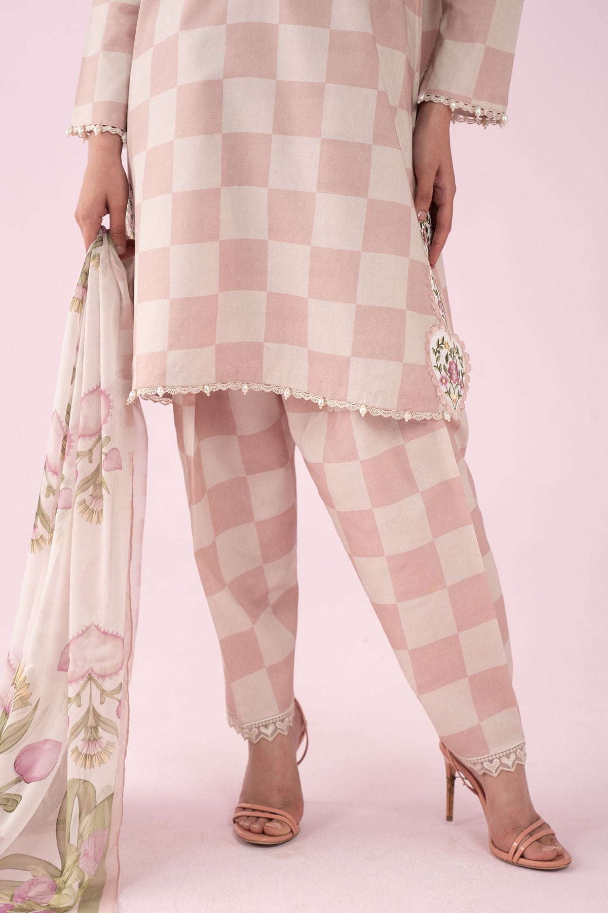 3 Piece Embroidered Lawn Suit - MS2906A-SML-00A