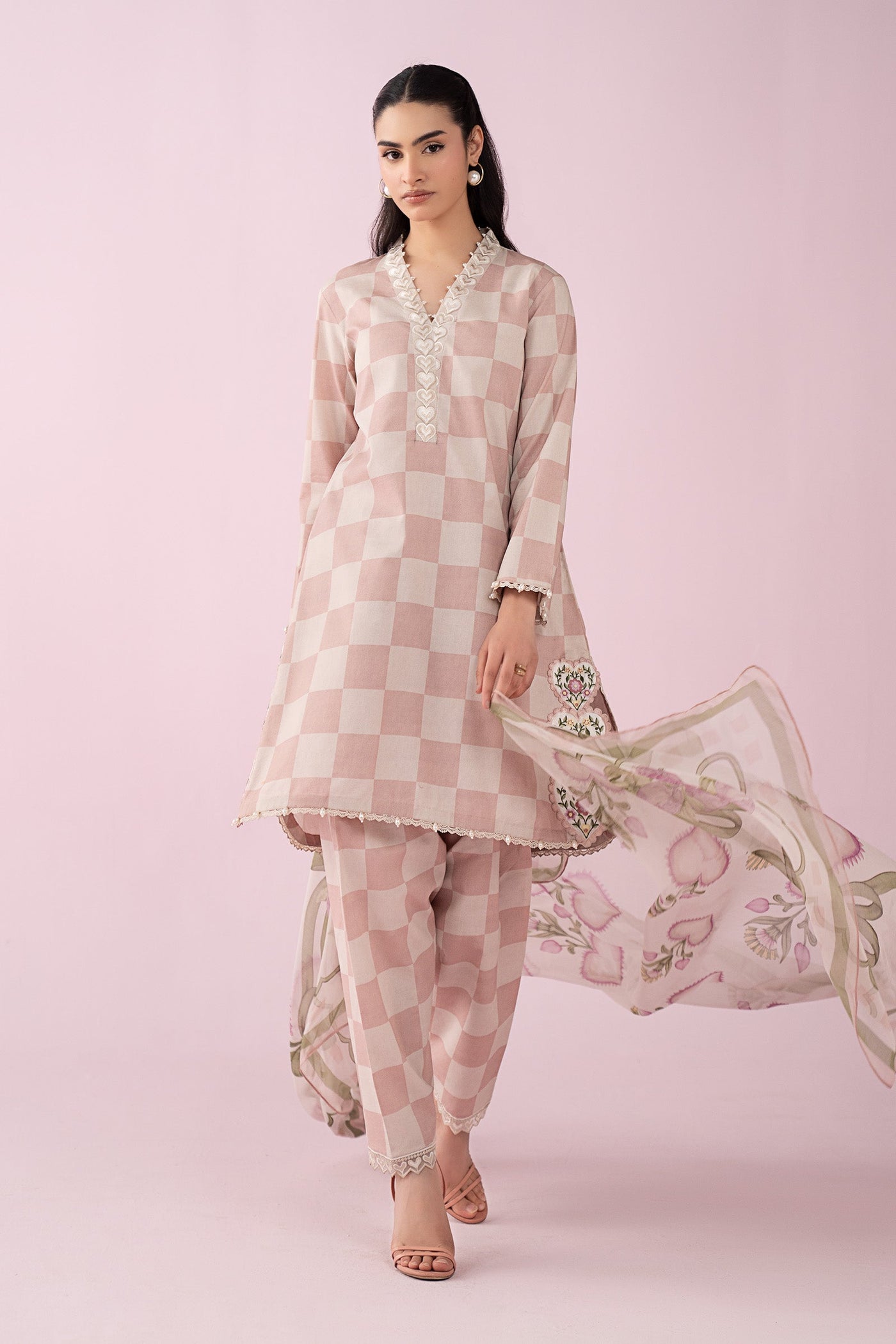 3 Piece Embroidered Lawn Suit