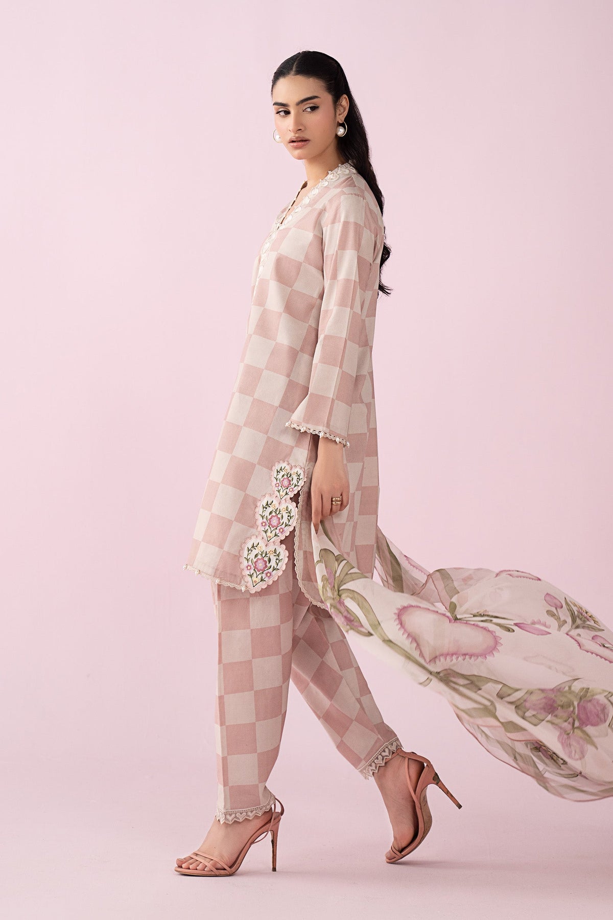 3 Piece Embroidered Lawn Suit - MS2906A-SML-00A