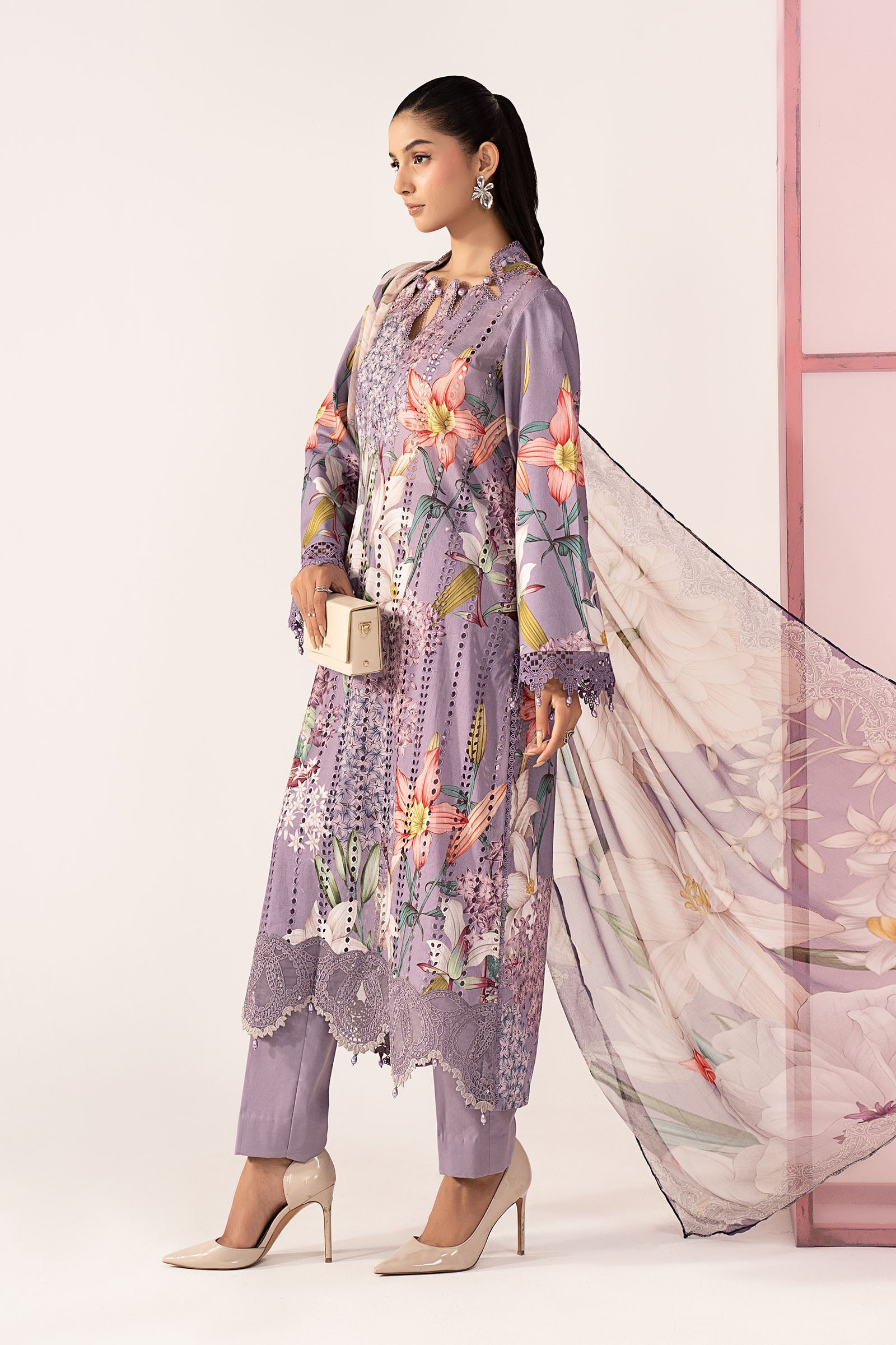 3 Piece Embroidered Lawn Suit