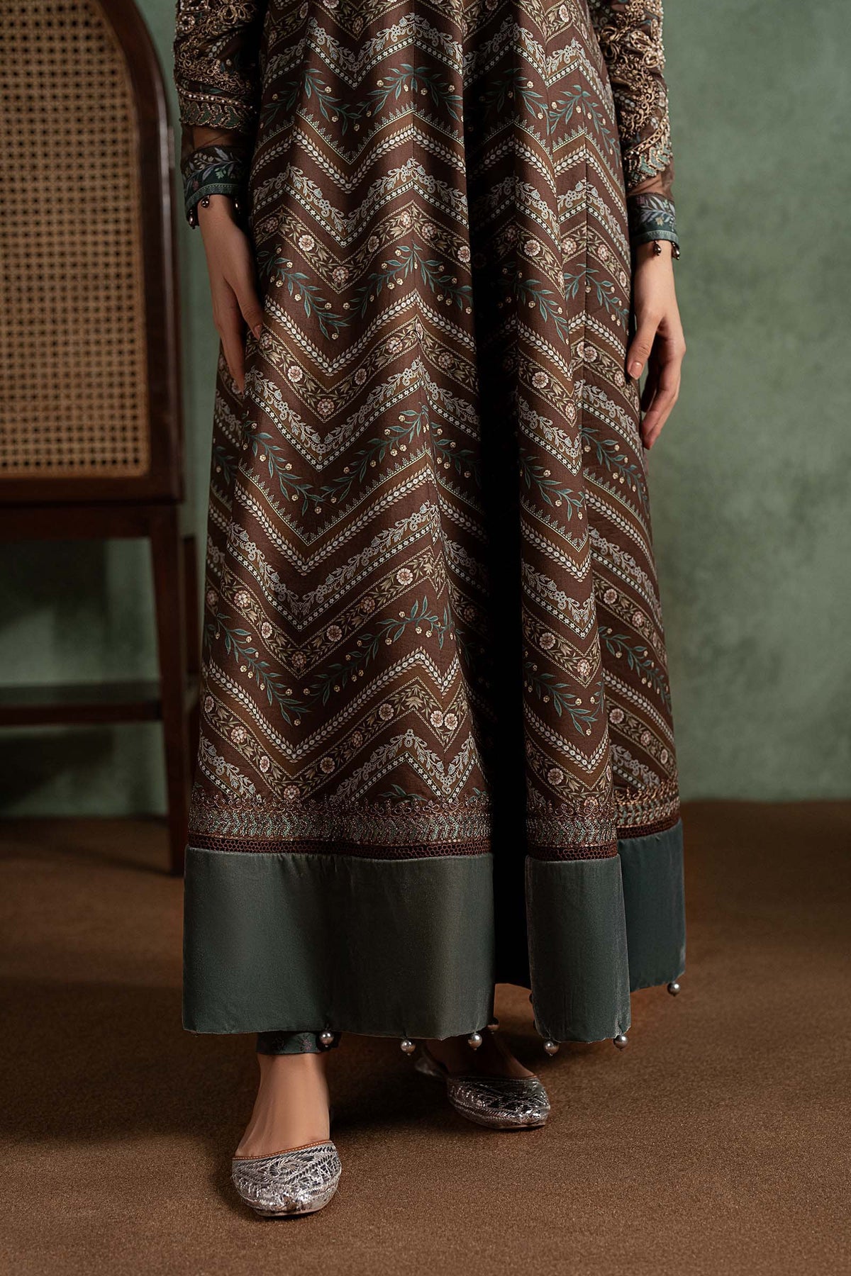 3 Piece Embroidered Cambric Suit