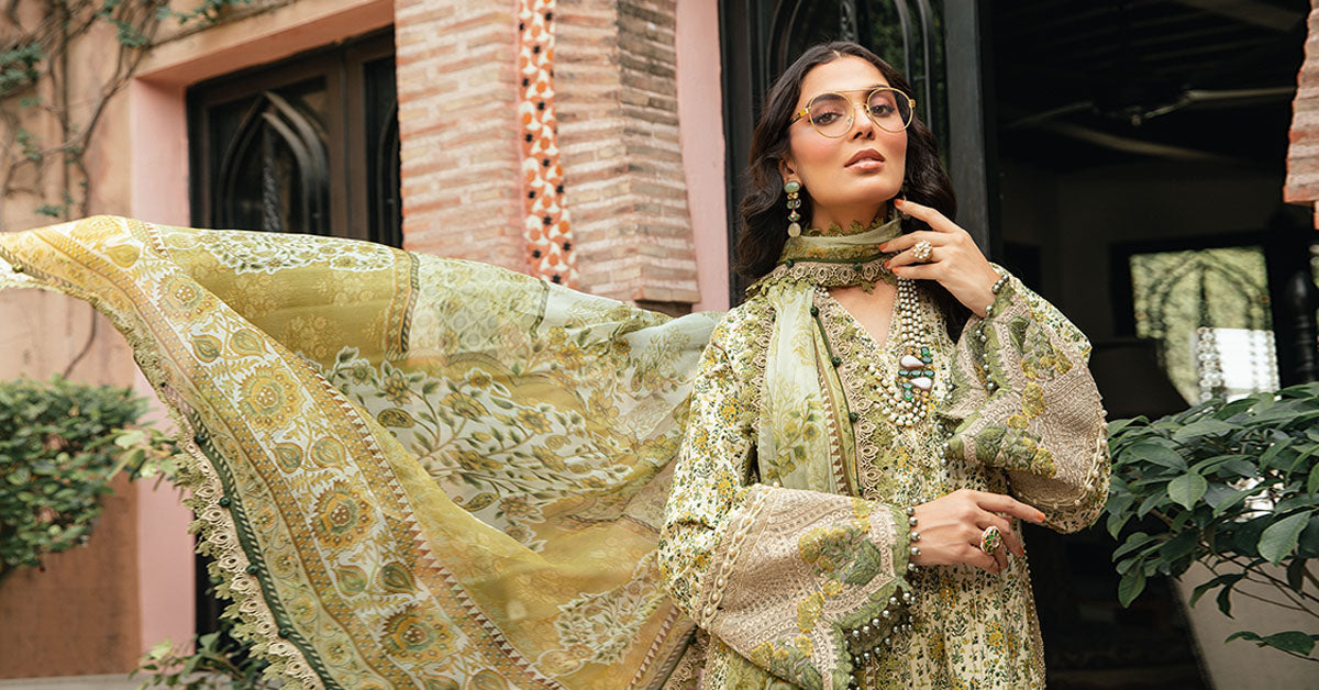 3 Piece Unstitched Printed Suit | MPT-2207-A