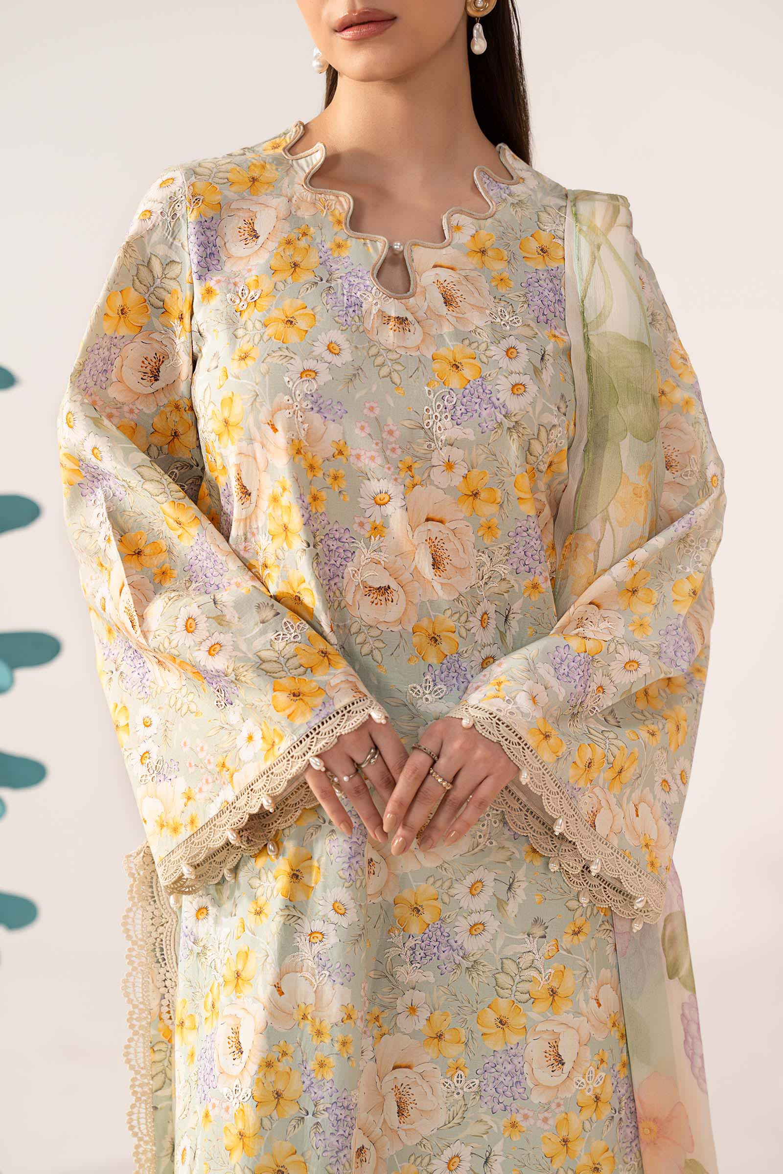 3 Piece Embroidered Lawn Suit