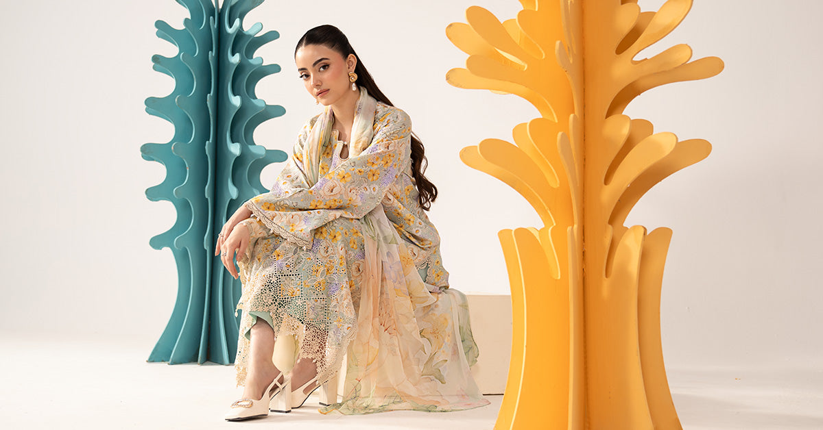 3 Piece Embroidered Lawn Suit