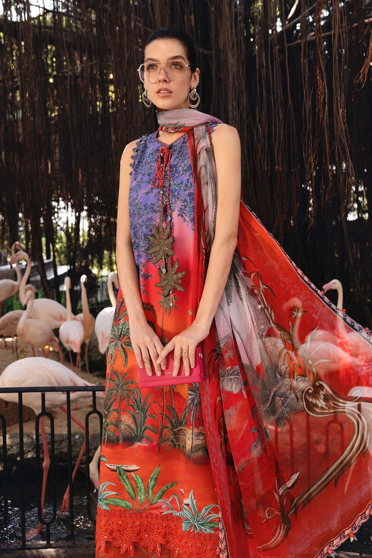 3 Piece Unstitched Embroidered Lawn Suit