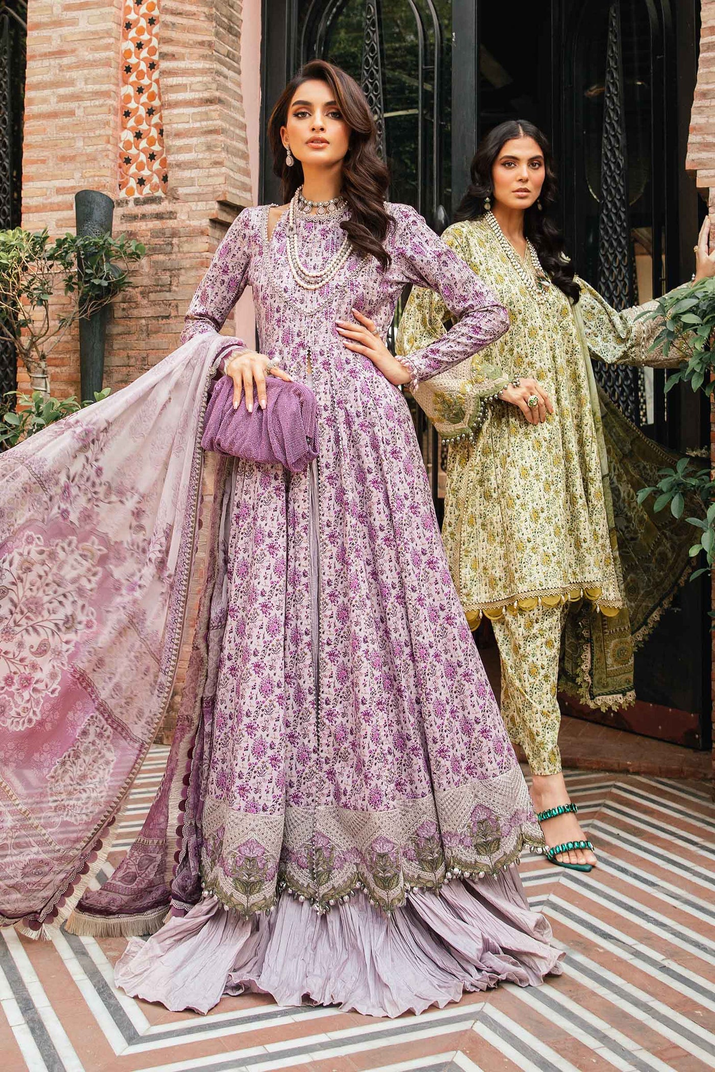 3 Piece Unstitched Printed Suit | Mpt-2207-A