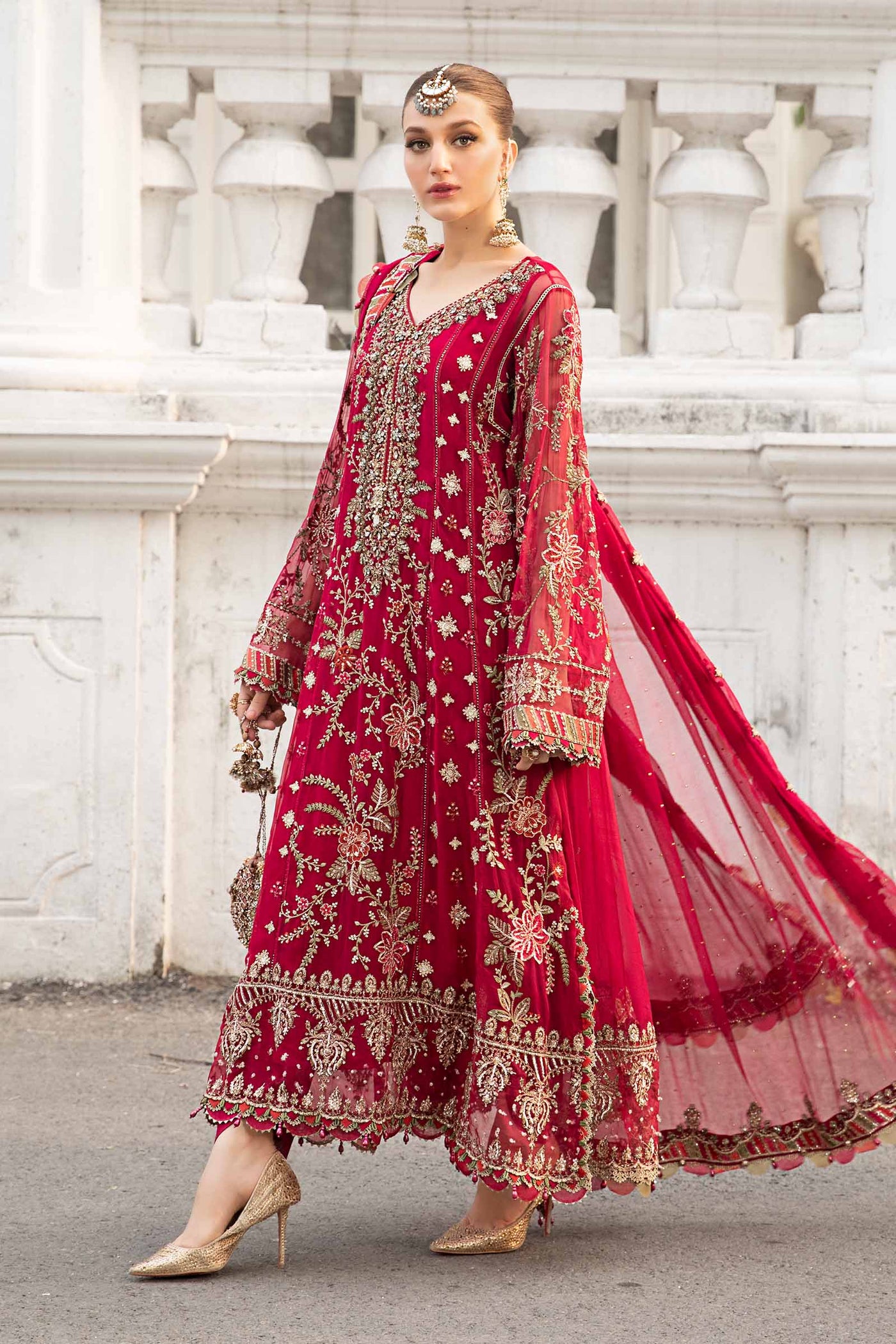 Unstitched Embroidered Chiffon Suit | Mpc-24-107