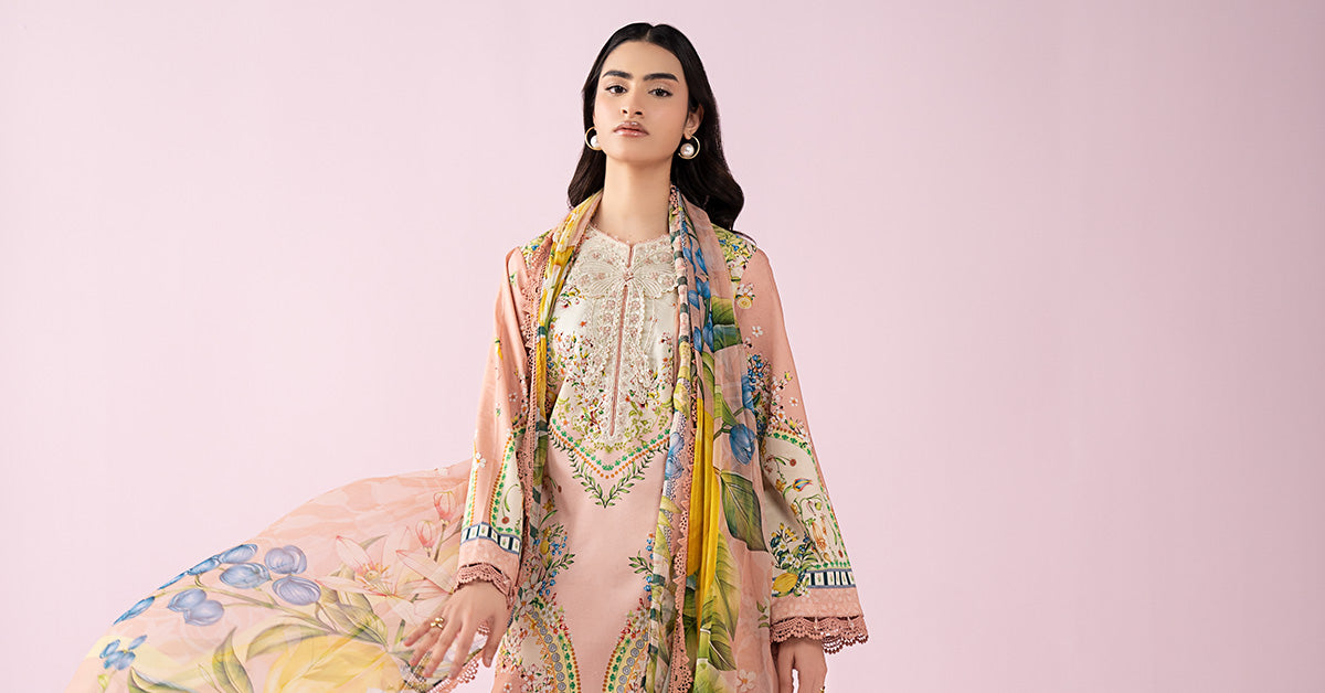 3 Piece Embroidered Lawn Suit