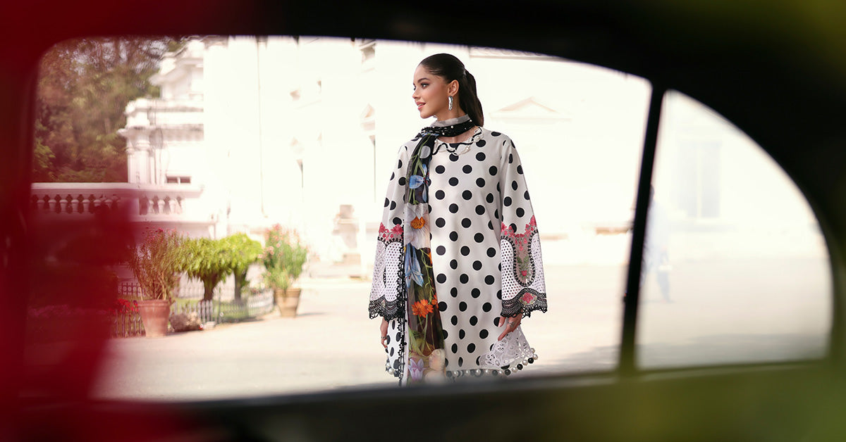 3 Piece Unstitched Embroidered Lawn Suit