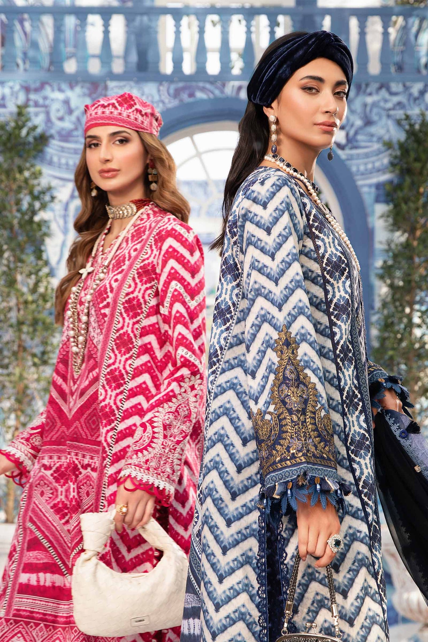 3 Piece Unstitched Printed Suit | Mpt-2208-A