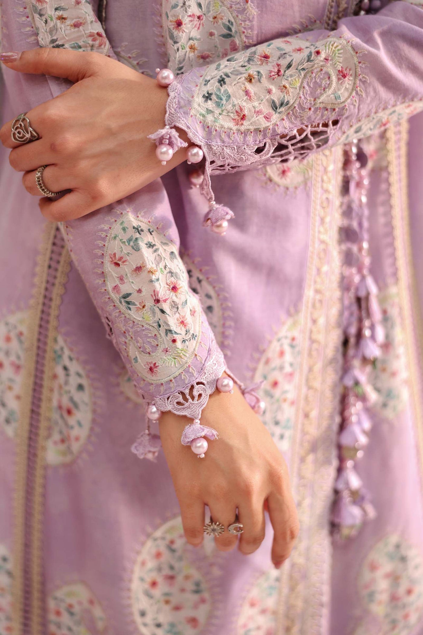 Embroidered Net Fabric (1Pc) | LF-906