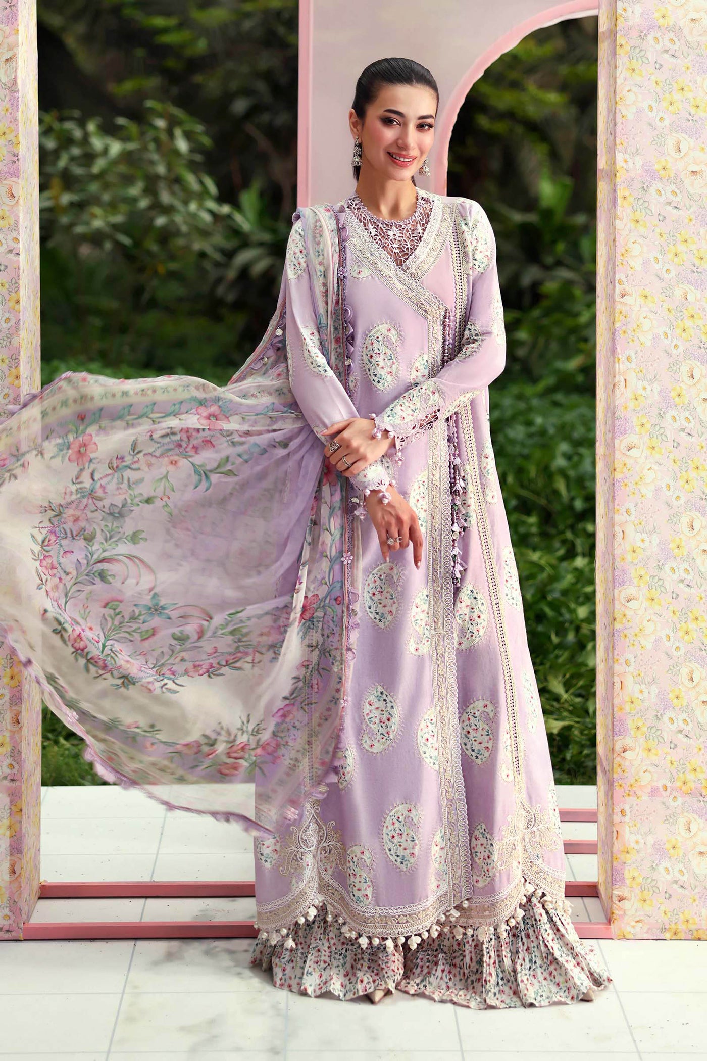 Embroidered Net Fabric (1Pc) | LF-906