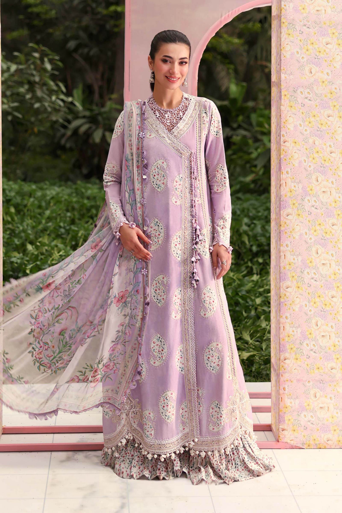 Embroidered Net Fabric (1Pc) | LF-906