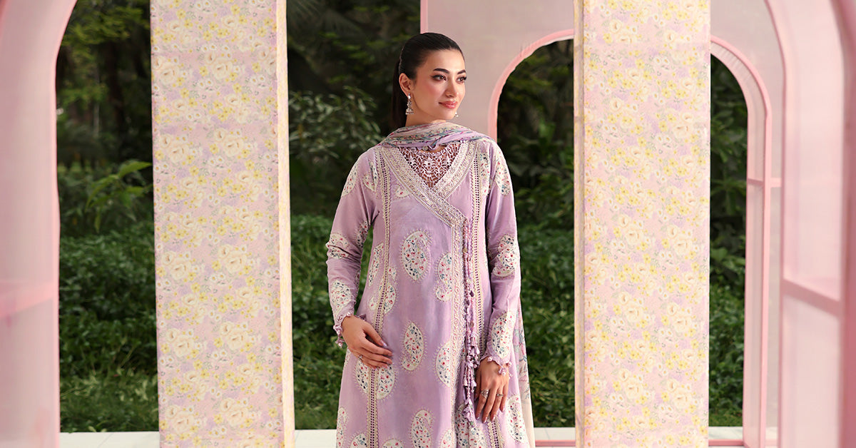 Embroidered Net Fabric (1Pc) | LF-906