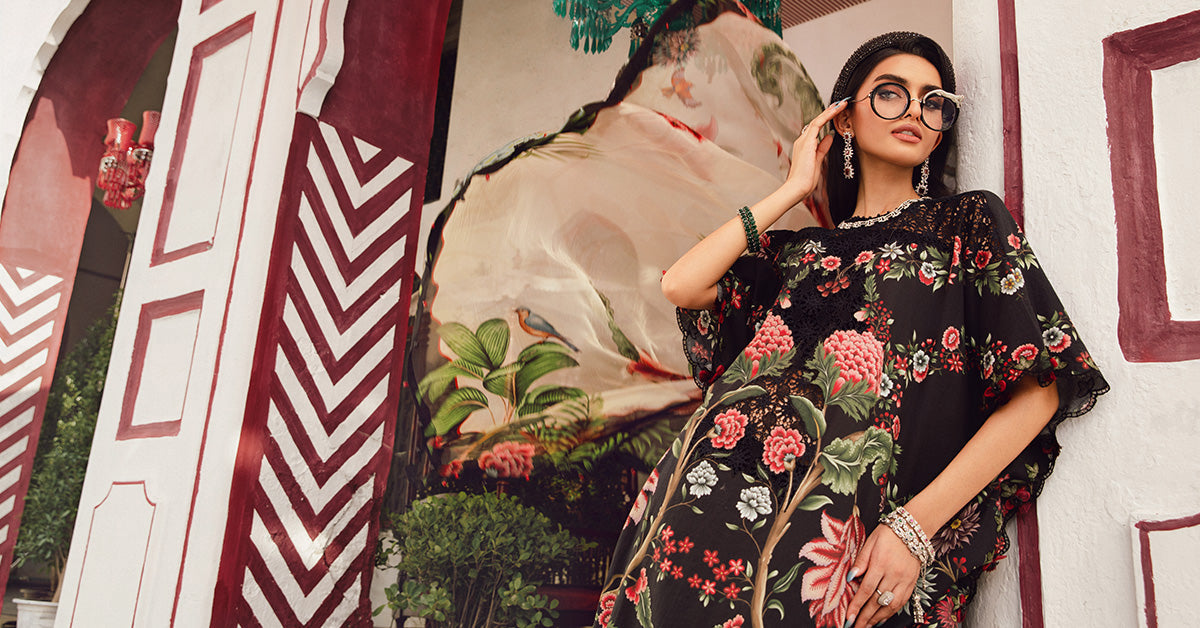3 Piece Unstitched Embroidered Cambric Suit | MPT-2709-B