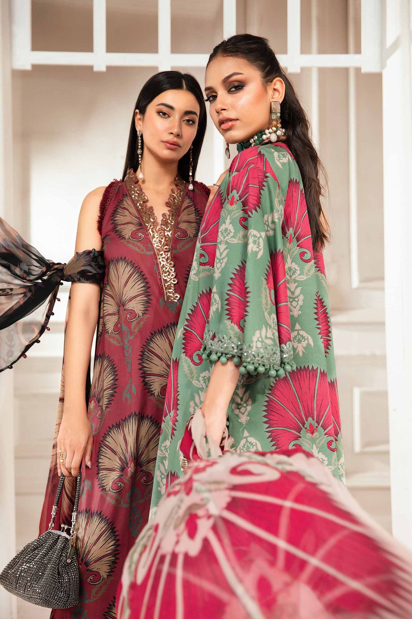 3 Piece Unstitched Printed Suit | Mpt-2209-A