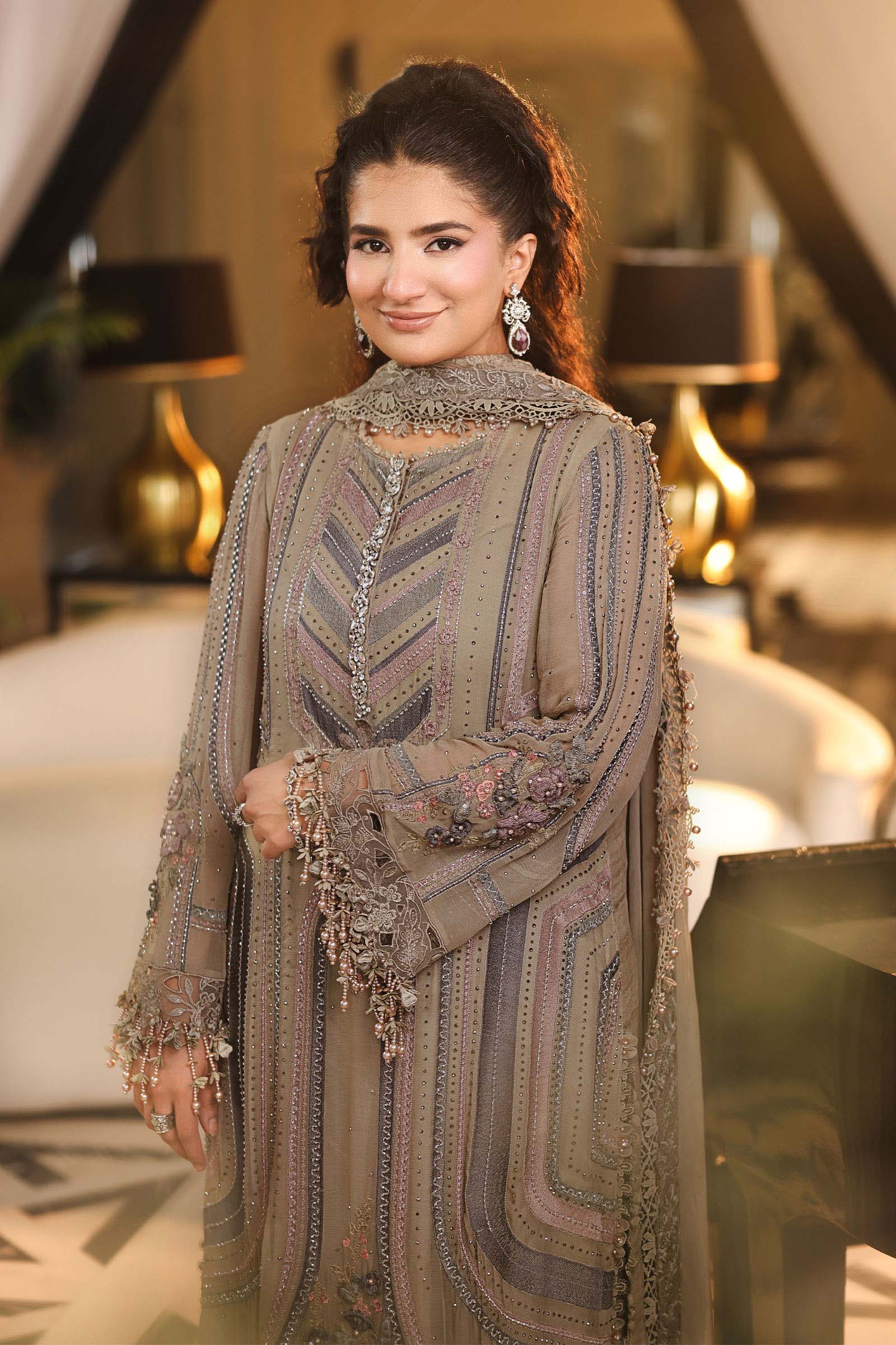 3 Piece Unstitched Embroidered Chiffon Suit (MPC-26-201)