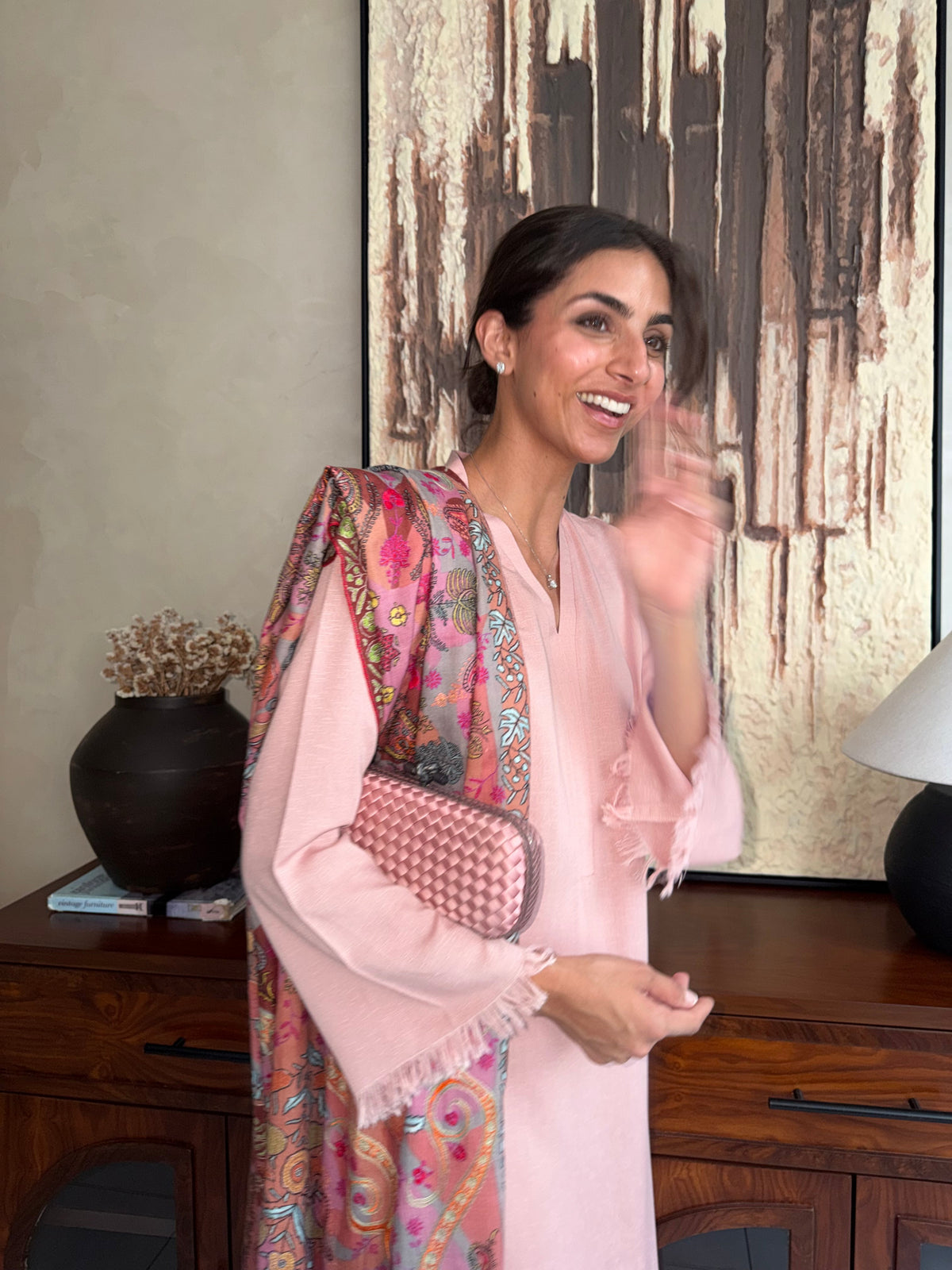 Tea Pink Dhaaga Set
