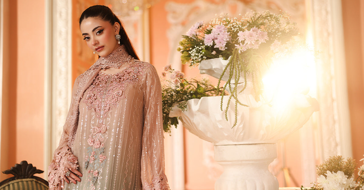 3 Piece Unstitched Embroidered Chiffon Suit (MPC-26-202)