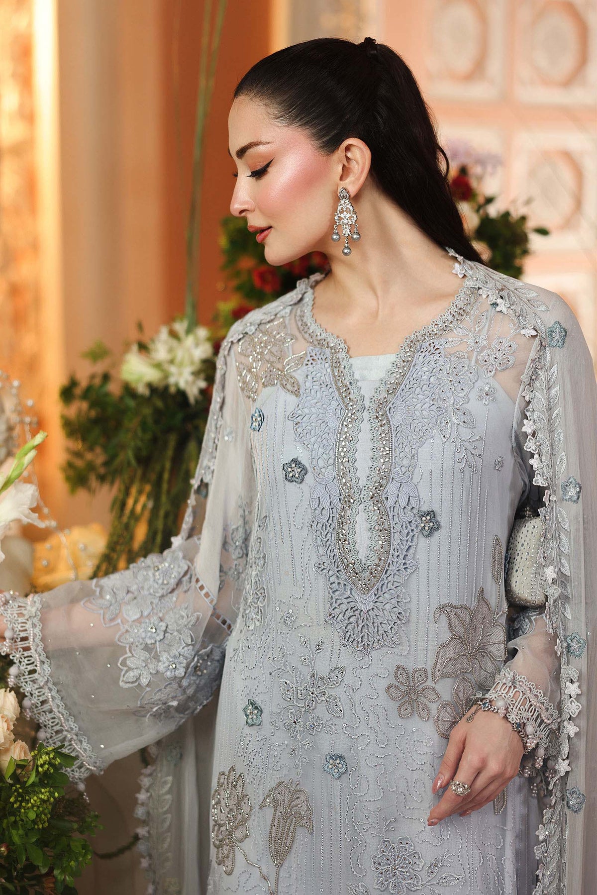 3 Piece Unstitched Embroidered Chiffon Suit (MPC-26-206)