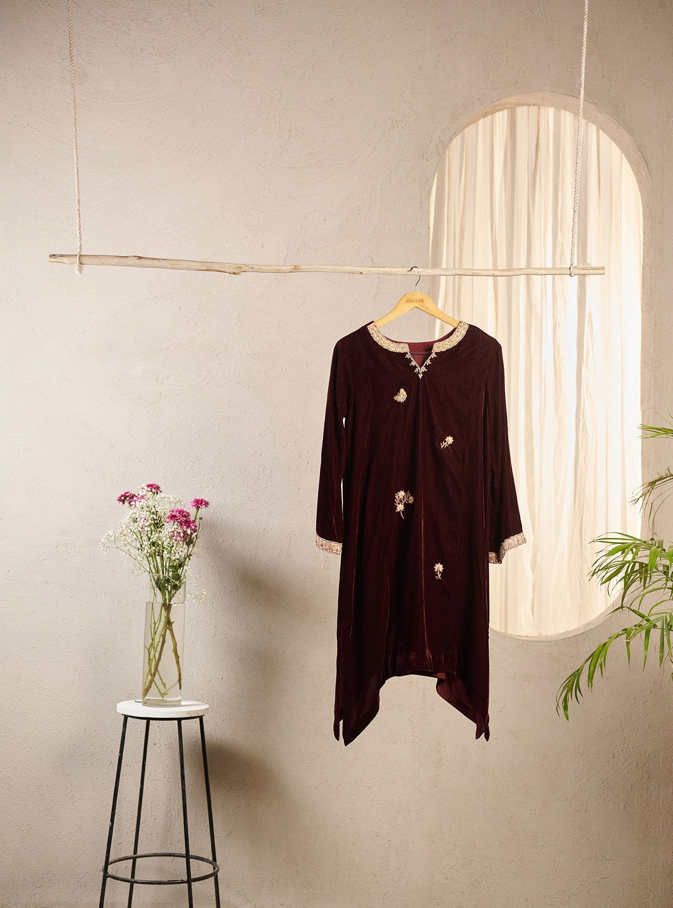 Plain Cotton Silk Pants