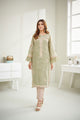 Da-1593 Green Embroidered Kurta