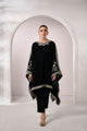 FW24DA-1890   BLACK  1PCS  EMBROIDERED KURTA