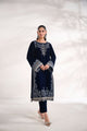 FW24DA-1891   NAVY BLUE  1PCS  EMBROIDERED KURTA