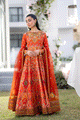 SS25DD-2697 ORANGE DUPATTA