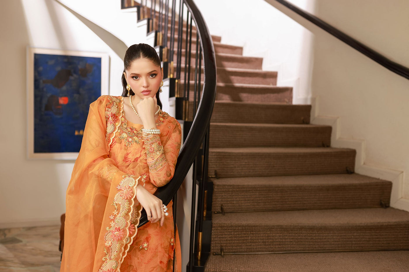 3 Piece Unstitched Embroidered Lawn Suit