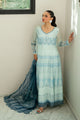 SS25DD-2728  BLUE  EMBROIDERED DUPATTA