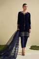FW25DD-2810  NAVY BLUE  EMBROIDERED  DUPATTA