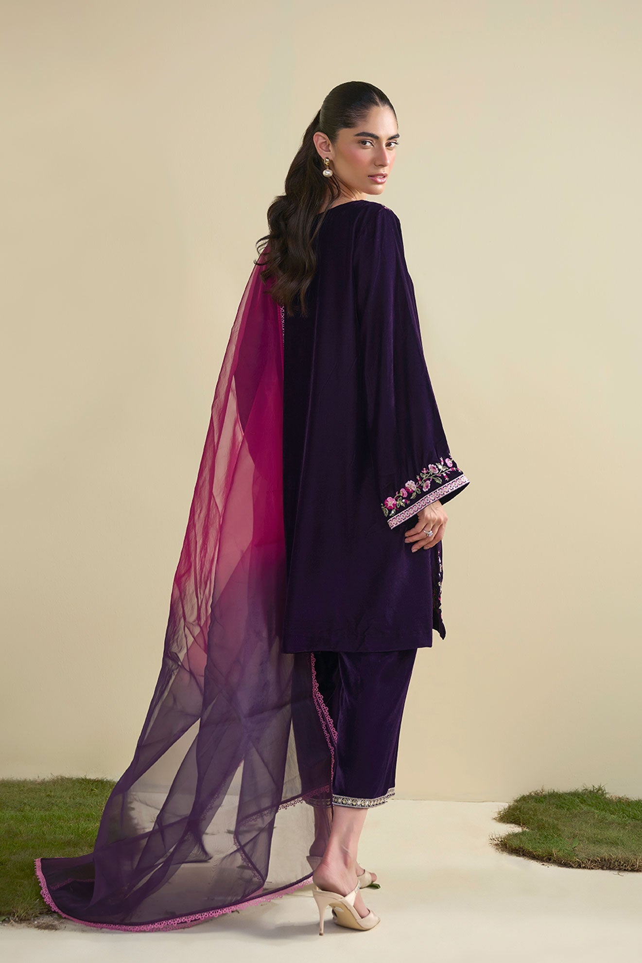 FW25DD-2811  PURPLE TIE-DYE DUPATTA