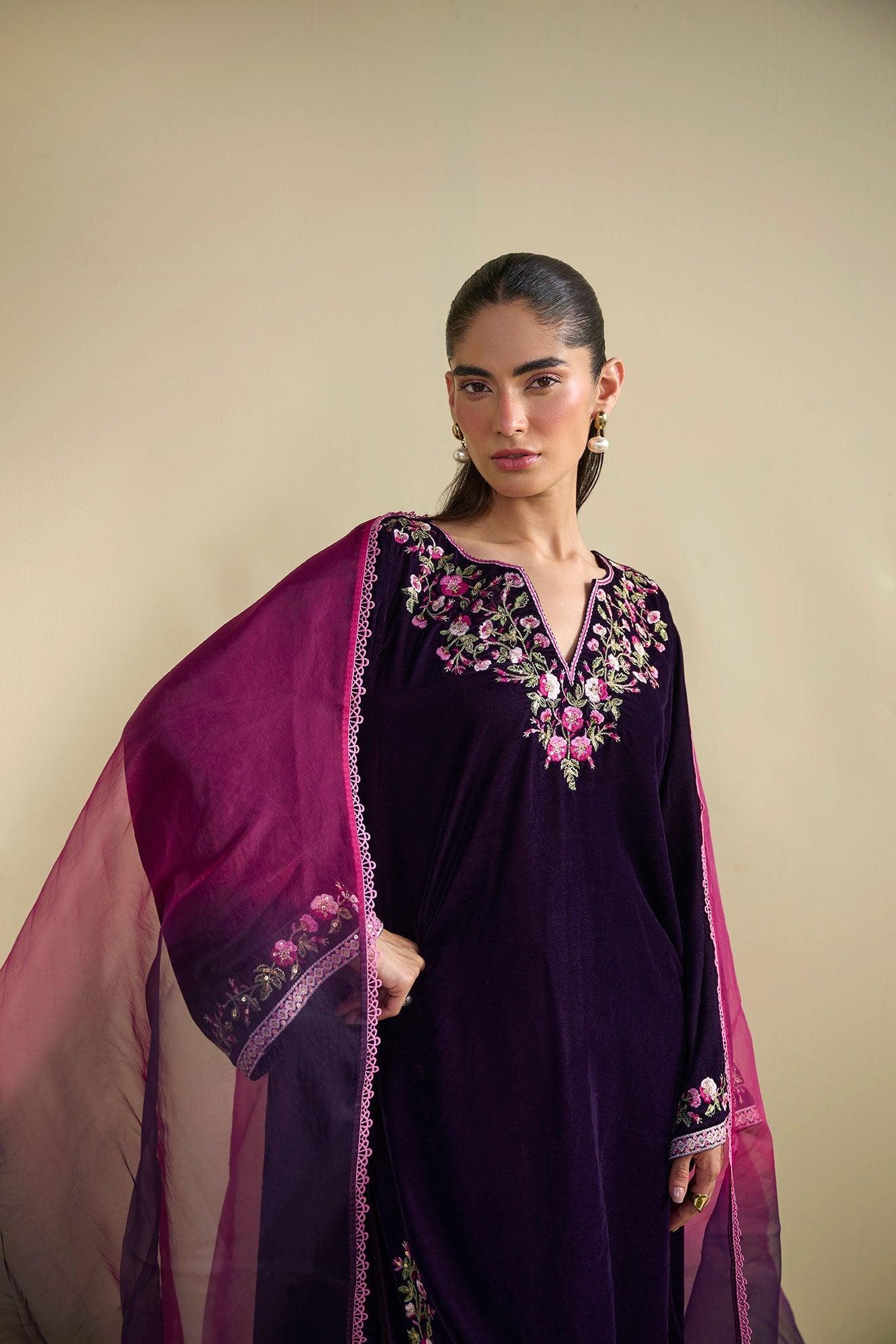 FW25DD-2811  PURPLE TIE-DYE DUPATTA